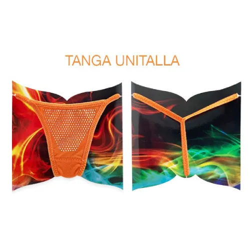 [694183101028] Tanga Algodón Naranja Cristal