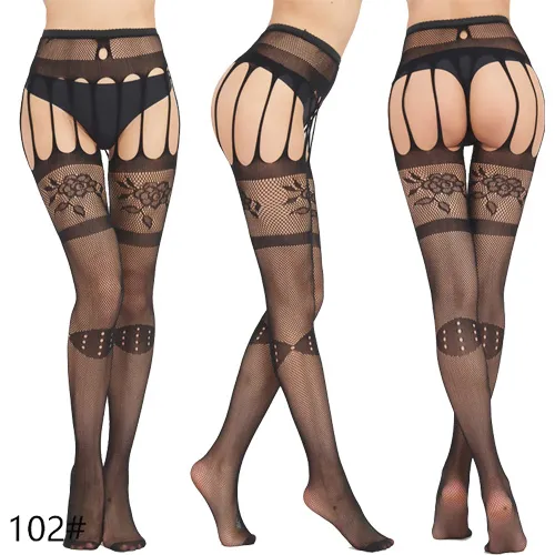 [AJ003-102] Pantimedias eróticas de malla - 102