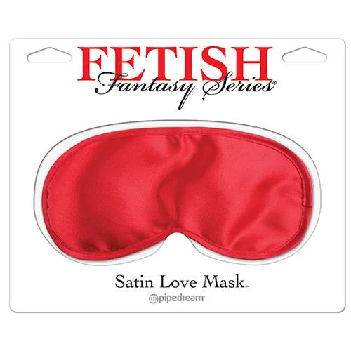 [603912115505] Satin Love Mask Red