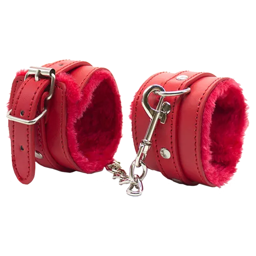 [19701094] Esposas de felpa - Rojo