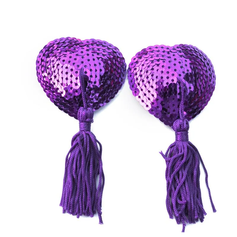 [19701171] Pezoneras con borlas - Morado