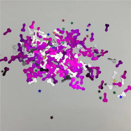 Confetti con forma de pene