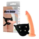 Arnés con Dildo Realista Mars – Curvo – 21.5 x 3.5 Cm