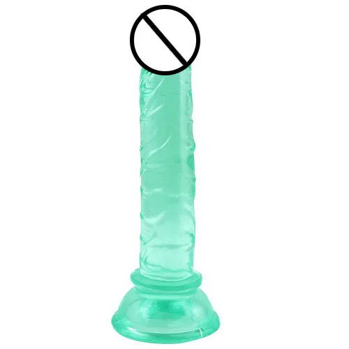 Dildo económico - Verde - 12 x 2.2 cm