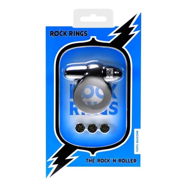 [5060365094644] Rock Cock Penis Rings The Rock N Roller Black Longer Harder Erection