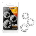 Kit de 3 Anillos para Pene con Bolitas Transparentes