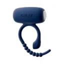 Anillo Vibrador Ajustable - Azul - 4.5 x 7 cm