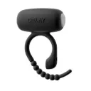 Anillo Vibrador Ajustable - Negro - 4.5 x 7 cm