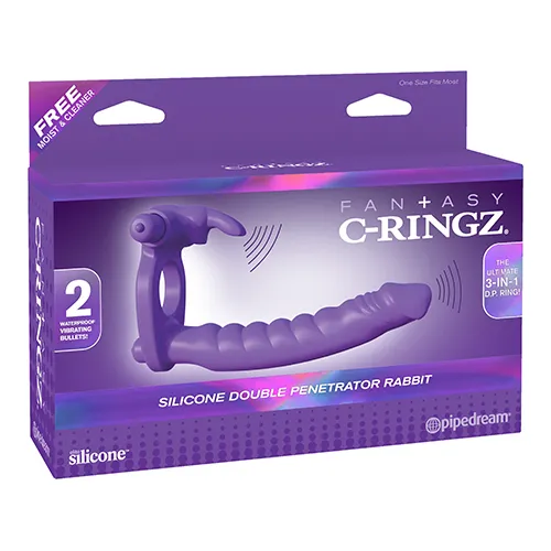 [603912358285] Silicone Double Penetrator Rabbit