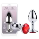Plug Anal Joya Clásica de Acero – M – 8.5 x 3.5 Cm