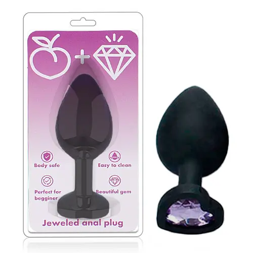 Plug Anal de Silicón Joya Corazón – S