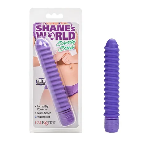 [716770060044] Shane´s World® Tornillo Vibrador de la Hermandad  - Morado 12.75 cm x 2.5 cm