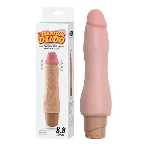 [QSDZ-028-R] Luxe Realistic Dildo Vibrator - 22 x 5 Cm