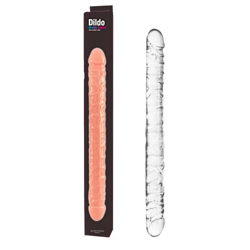 [QS-D001-S] Dildo Doble Flexible - 33.5  x  3.2 cm