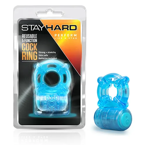 Blush Reusable 5 Function Cock Ring Azul BL-30802