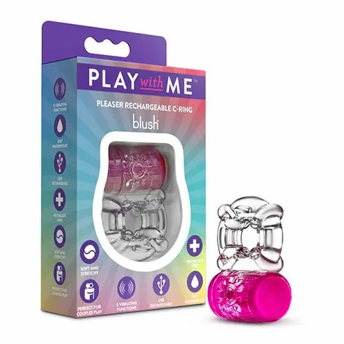 Blush Pleaser Anillo Vibrador Recargable Verde BL-31622