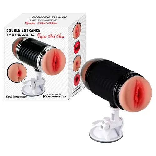 Double Entrance Realistic Vagina & Anus Hands Free