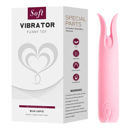 Vibrador Happy Clip Rosa – Recargable – 10.4 x 2.1 Cm