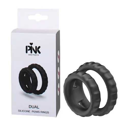 Anillo Doble para Pene de Silicón